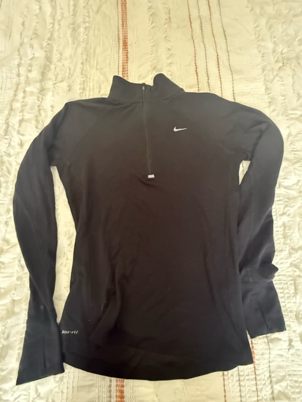 Nike Black Half-Zip Athletic Pullover